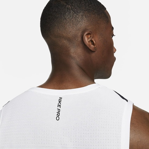 Nike Pro Tank Top Mens Size XXL 2XL White DriFit CZ2272-100 New - Picture 5 of 10